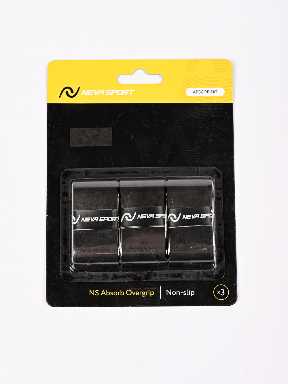 Овергрип NEVA SPORT ABSORBING (3 шт.) черный