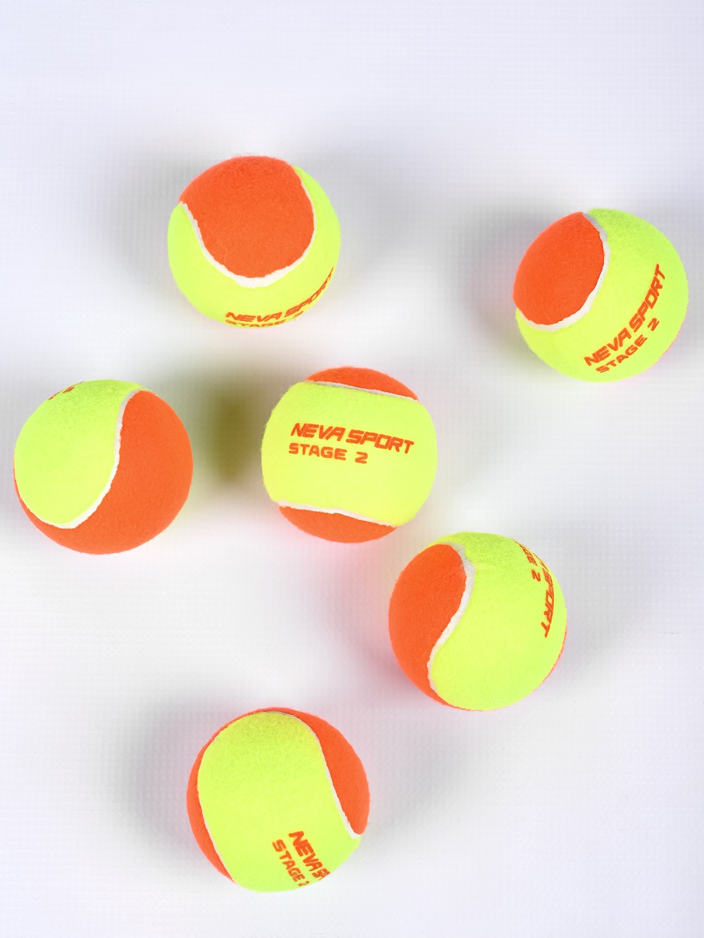 Детские теннисные мячи NEVA SPORT Orange (3 мяча в банке) — фото 5