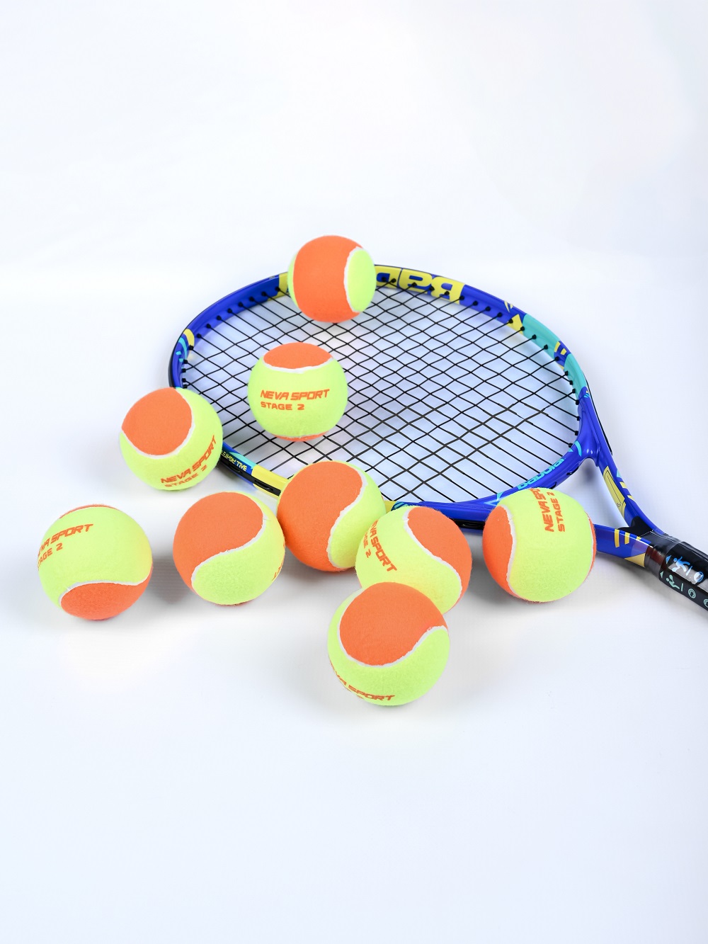 Детские теннисные мячи NEVA SPORT Orange (3 мяча в банке)