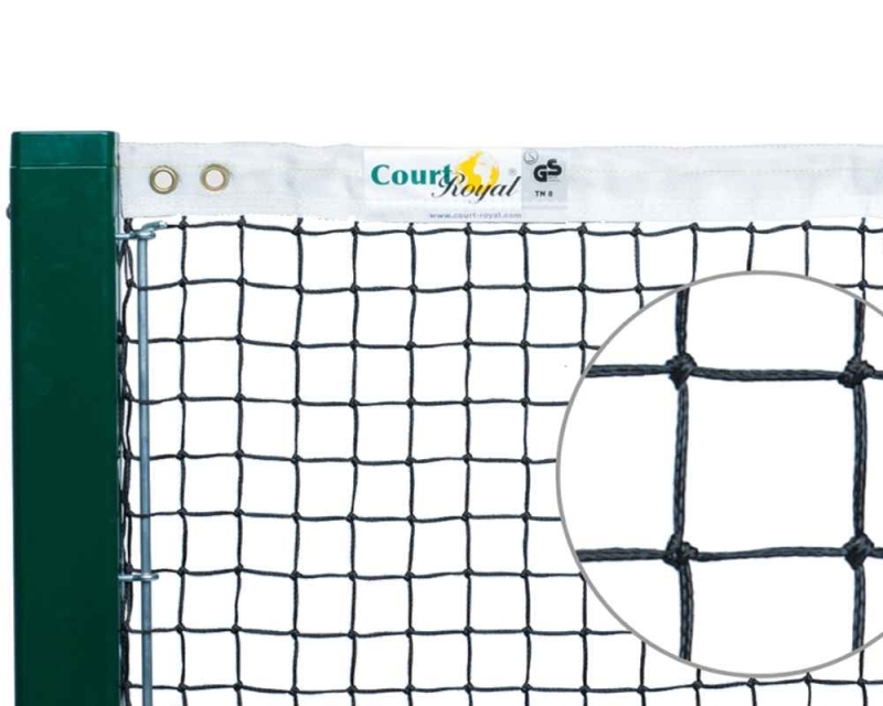 Теннисная сетка Court Royal TN 8 - толщина нити 2.8 мм.