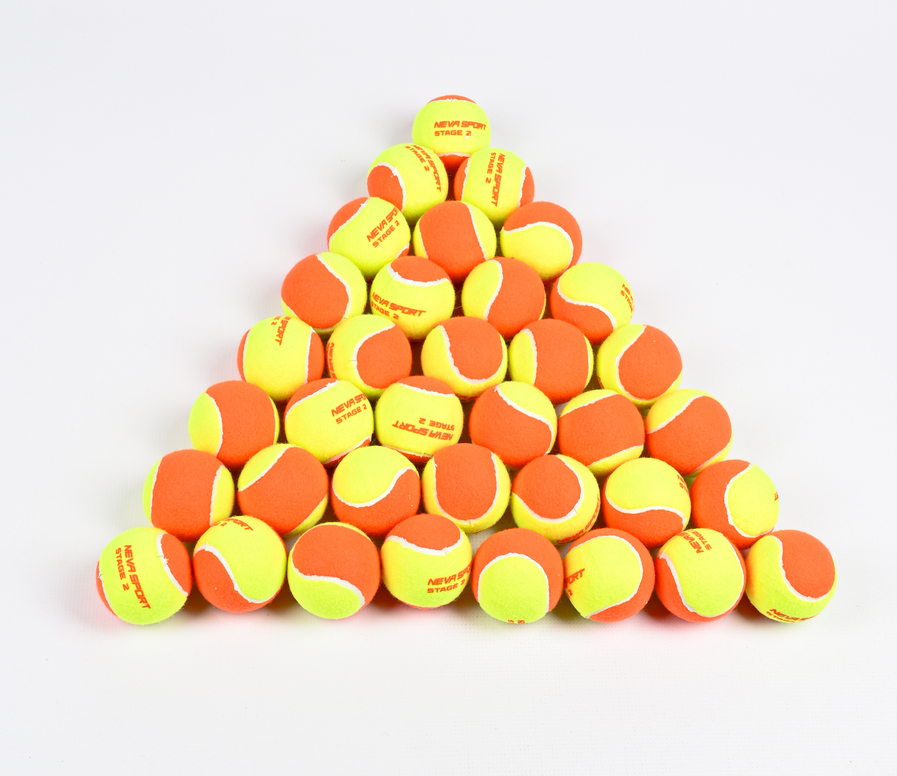 Детские теннисные мячи NEVA SPORT Orange (36 мячей в пакете) — фото 3