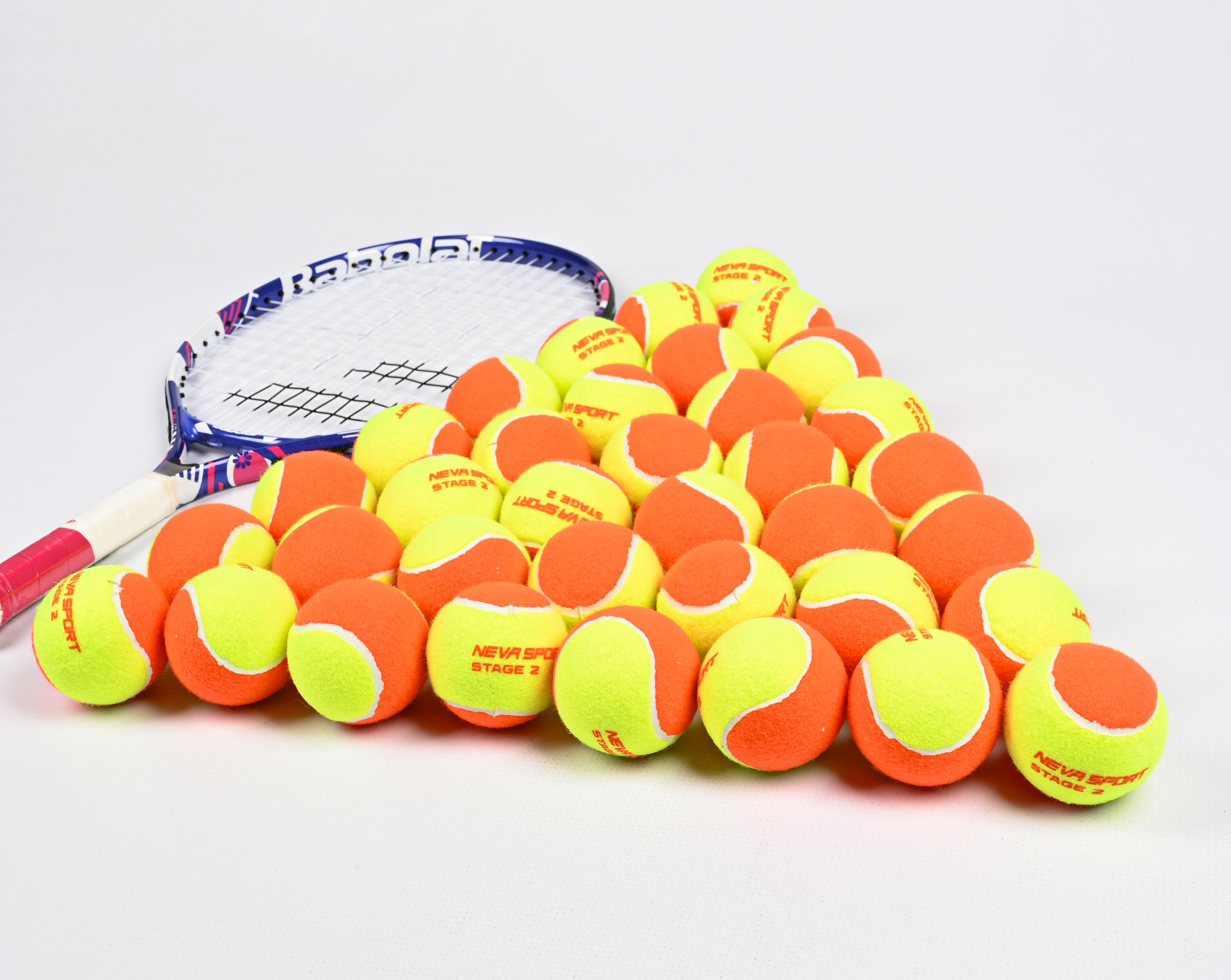 Детские теннисные мячи NEVA SPORT Orange (36 мячей в пакете) — фото 4