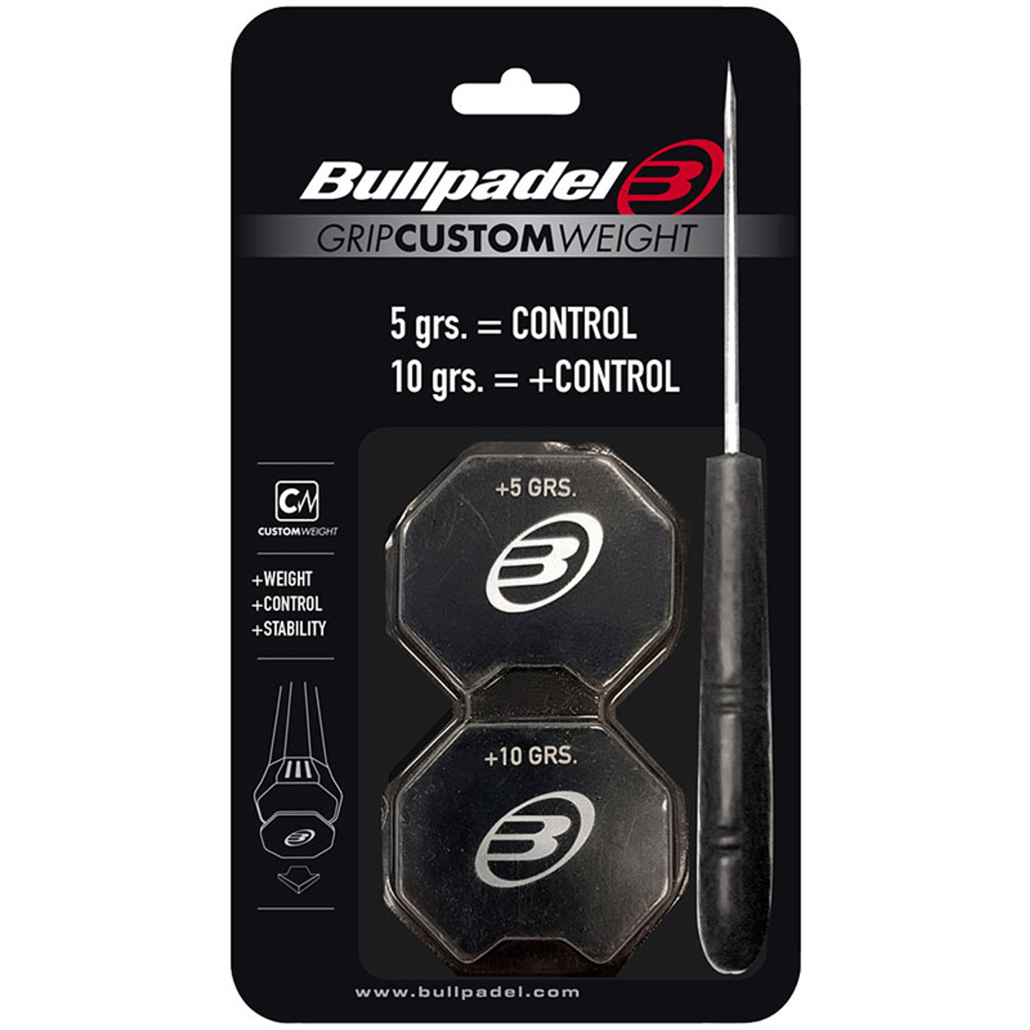 Утяжелитель в ручку для падел-ракетки (12 штук упаковка)