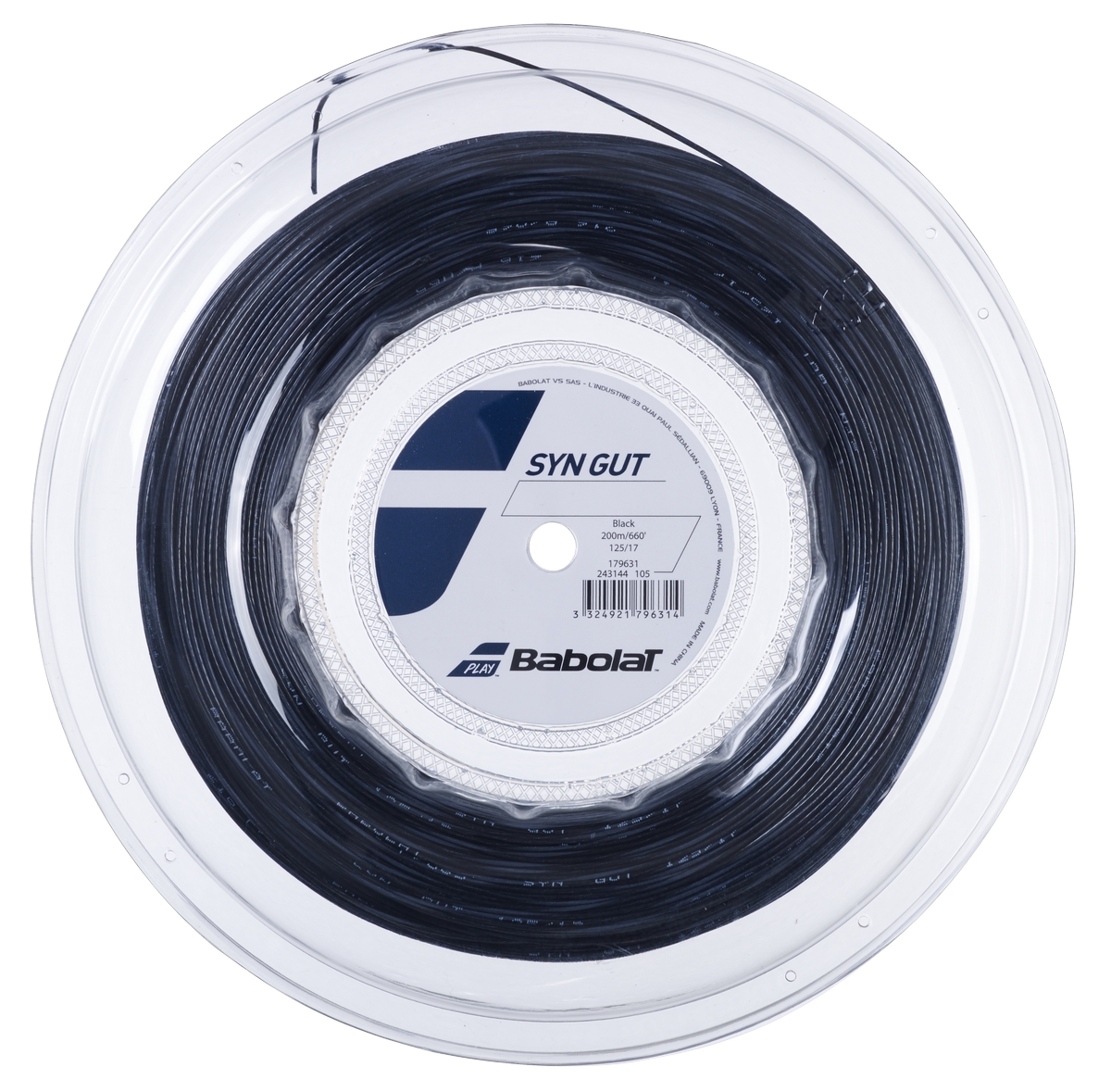 Теннисные струны Babolat Syn Gut (200 метров) черный